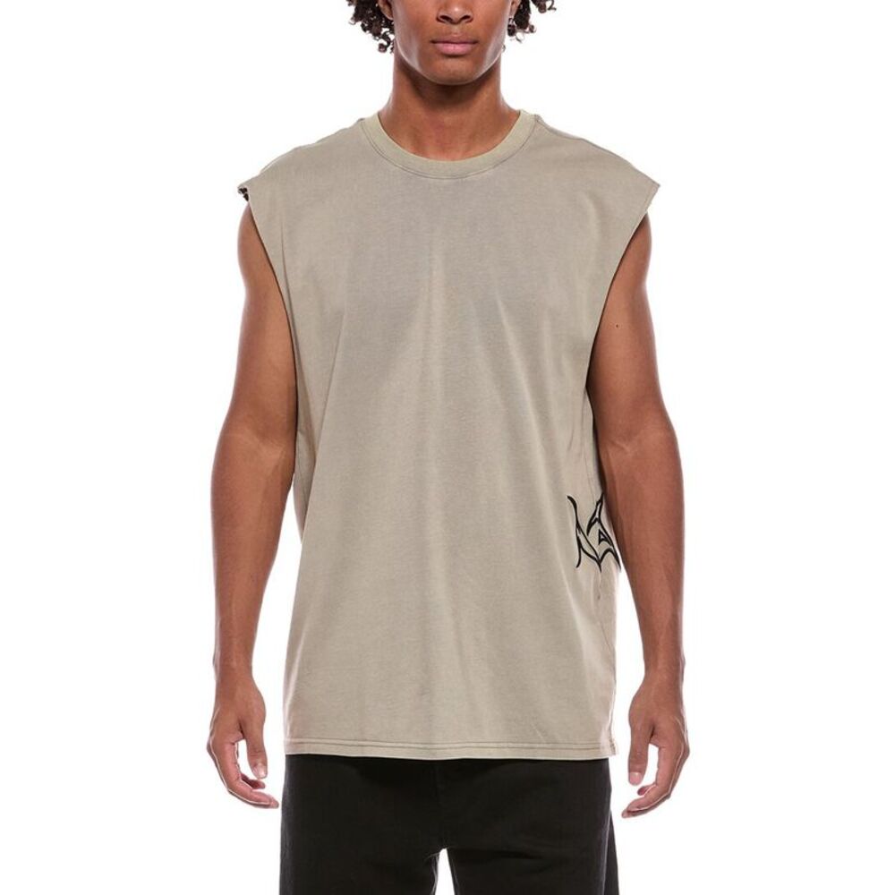 Rta Mens Terry Muscle T-Shirt, Brown